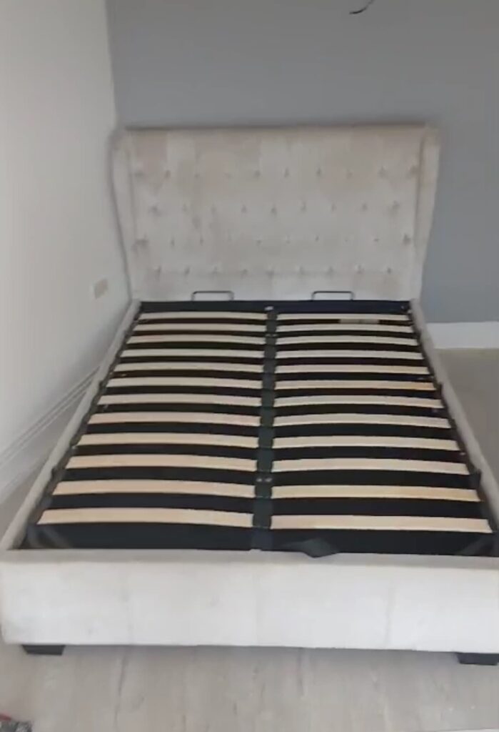 Bed frame dismantled during a house removal service in Ealing