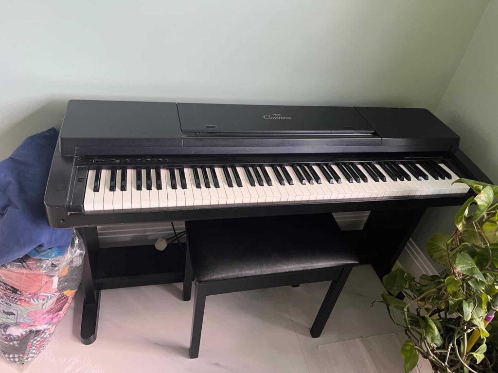 Digital piano carefully moved from Ealing W5 to Hanwell W7 during a house move